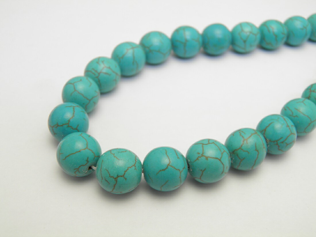 ターコイズ（染色） 12mm 一連 風水 パワーストーン / インペリアルオーラ おしゃれ かわいい オシャレ 可愛い プレゼント ギフト 贈り物