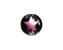 手彫り クリスタル水晶 ピンク彫り(桃箔) スター(星)型 10mm 【彫刻 一粒売りビーズ】 天然石 パワーストーン / インペリアルオーラ おしゃれ かわいい オシャレ 可愛い プレゼント ギフト 贈り物