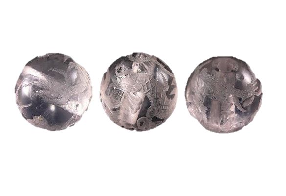 四神獣 彫刻ビーズ マダガスカルローズ 8mm (素彫り) 一粒 / 天然石、パワーストーンの専門店インペリアルオーラ おしゃれ かわいい オシャレ 可愛い プ...