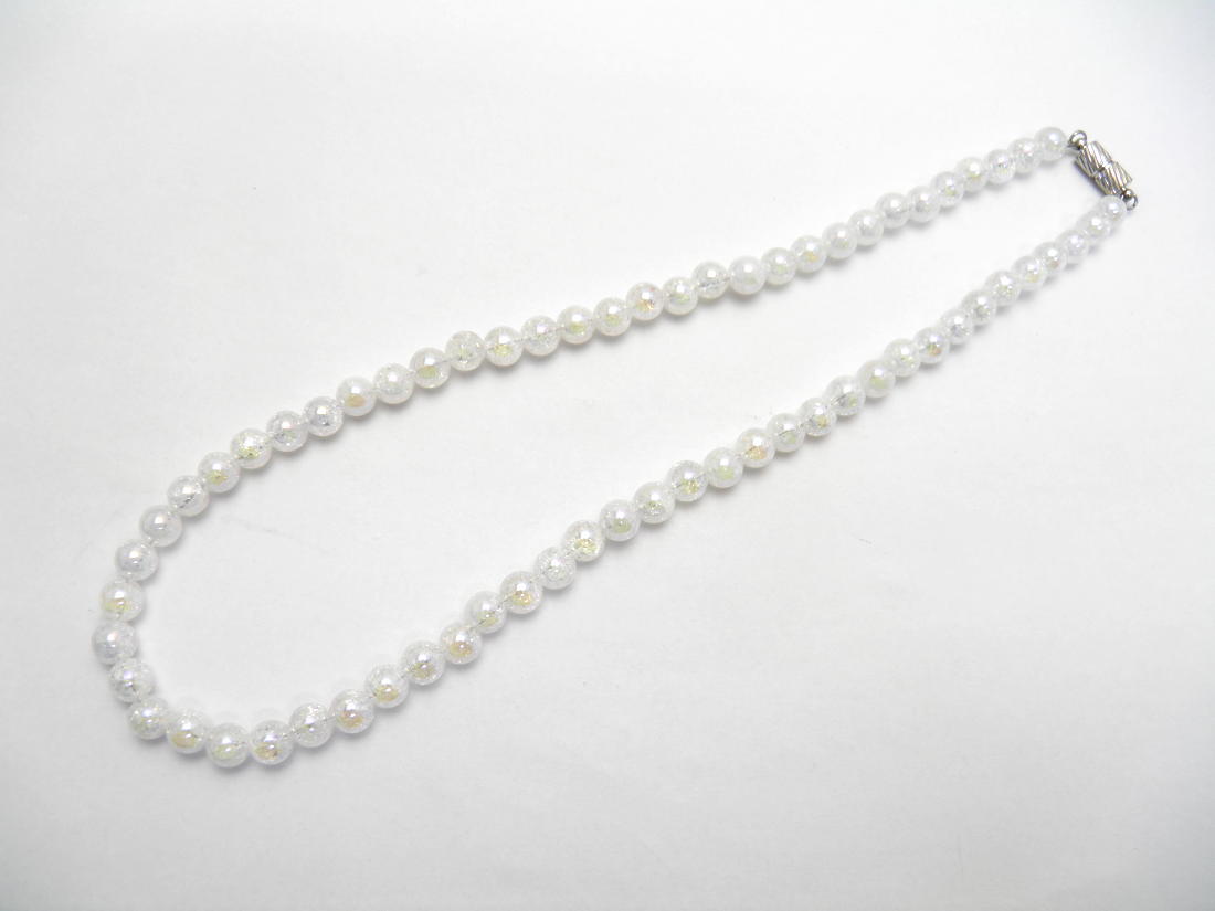 ネックレス オーロラクラッシュ6mm 磁石タイプクラスプ 天然石 パワーストーン / インペリアルオーラ おしゃれ かわいい オシャレ 可愛い プレゼント ギフト 贈り物