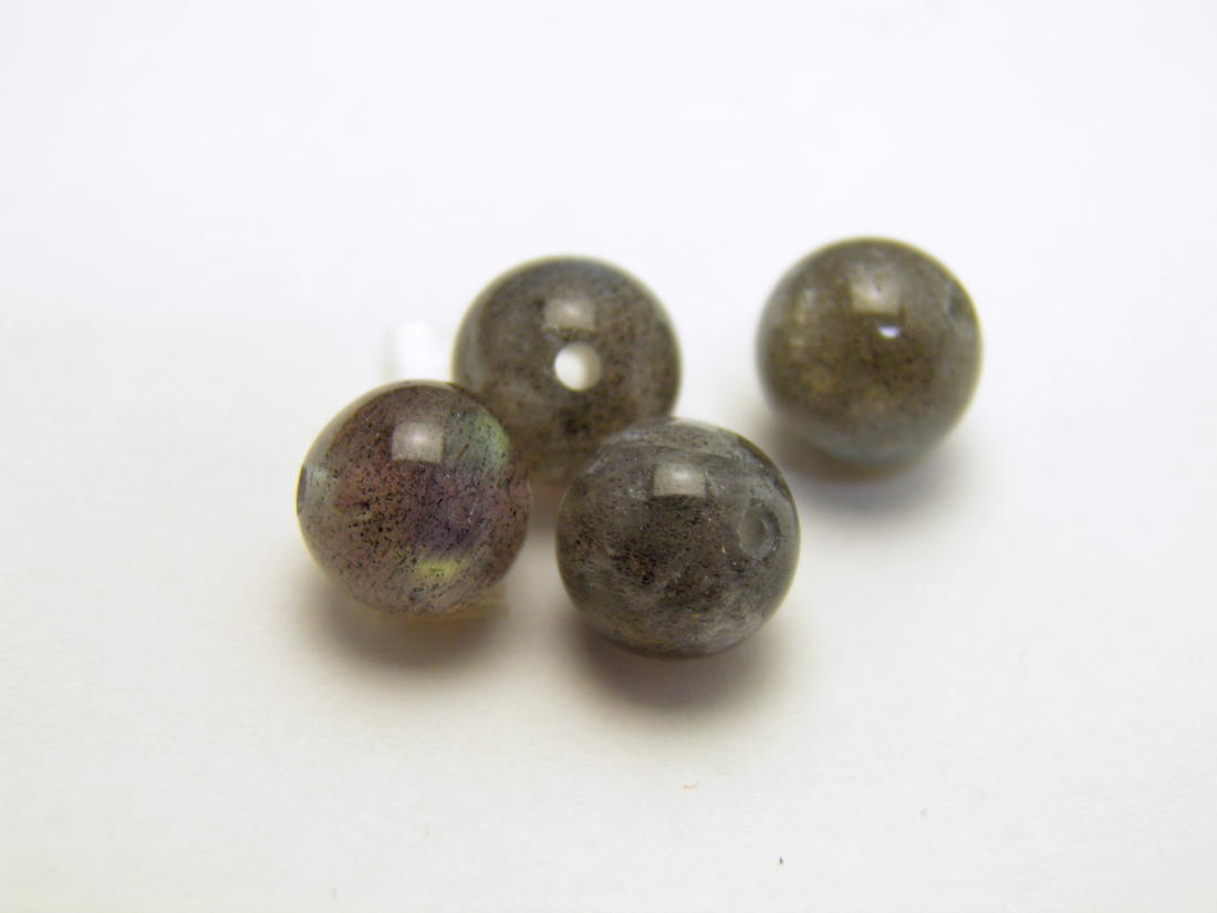 ラブラドライト (3A) 8mm 【穴あり一粒売りビーズ】 天然石 パワーストーン / インペリアルオーラ おしゃれ かわいい オシャレ 可愛い プレゼント ギフト 贈り物