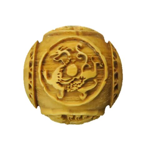 【浮彫】 四神獣 菱紋入り 横穴 柘植玉 20mm 【穴あり一粒売りビーズ】 / 天然石、パワーストーンの専門店インペリアルオーラ おしゃれ かわいい オシャレ 可愛い プレゼント ギフト 贈り物