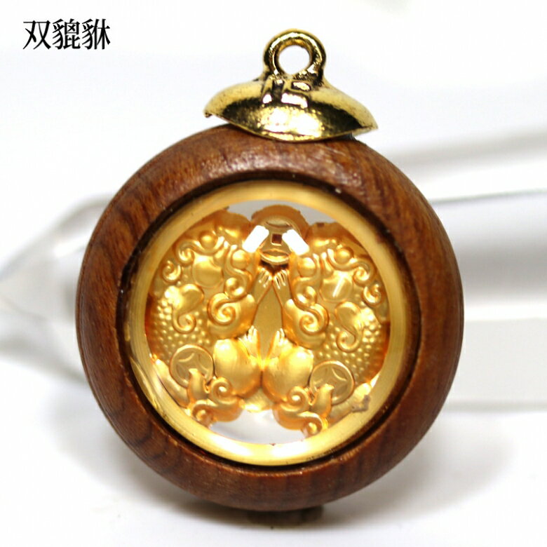 ペンダントトップ 木枠 丸型 双貔貅 プチギフト 転勤 退職 お礼 母の日 敬老の日 ギフト / 天然石、パワーストーンの専門店インペリアルオーラ おしゃれ か...