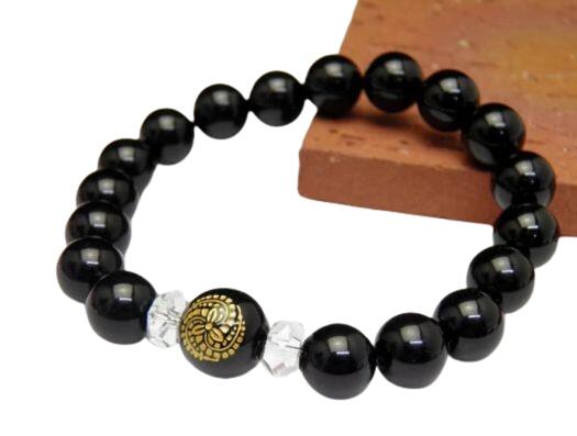 天然石 戦国武将 黒田官兵衛 オニキス ブレスレット 天然石 風水 パワーストーン プチギフト 転勤 退職 お礼 お祝い 誕生日 母の日 敬老の日 クリスマス ...