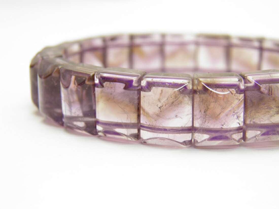 【現品】 バングル 山入り 紫水晶 ファントムアメジスト 12x8mm ブレスレット パワーストーン プチギフト 転勤 退職 お礼 母の日 ギフト / インペリアルオーラ おしゃれ かわいい オシャレ 可愛い プレゼント ギフト 贈り物