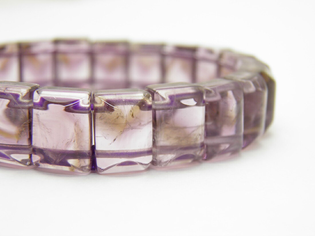 【現品】 バングル 山入り 紫水晶 ファントムアメジスト 12x8mm ブレスレット パワーストーン プチギフト 転勤 退職 お礼 母の日 ギフト / インペリアルオーラ おしゃれ かわいい オシャレ 可愛い プレゼント ギフト 贈り物