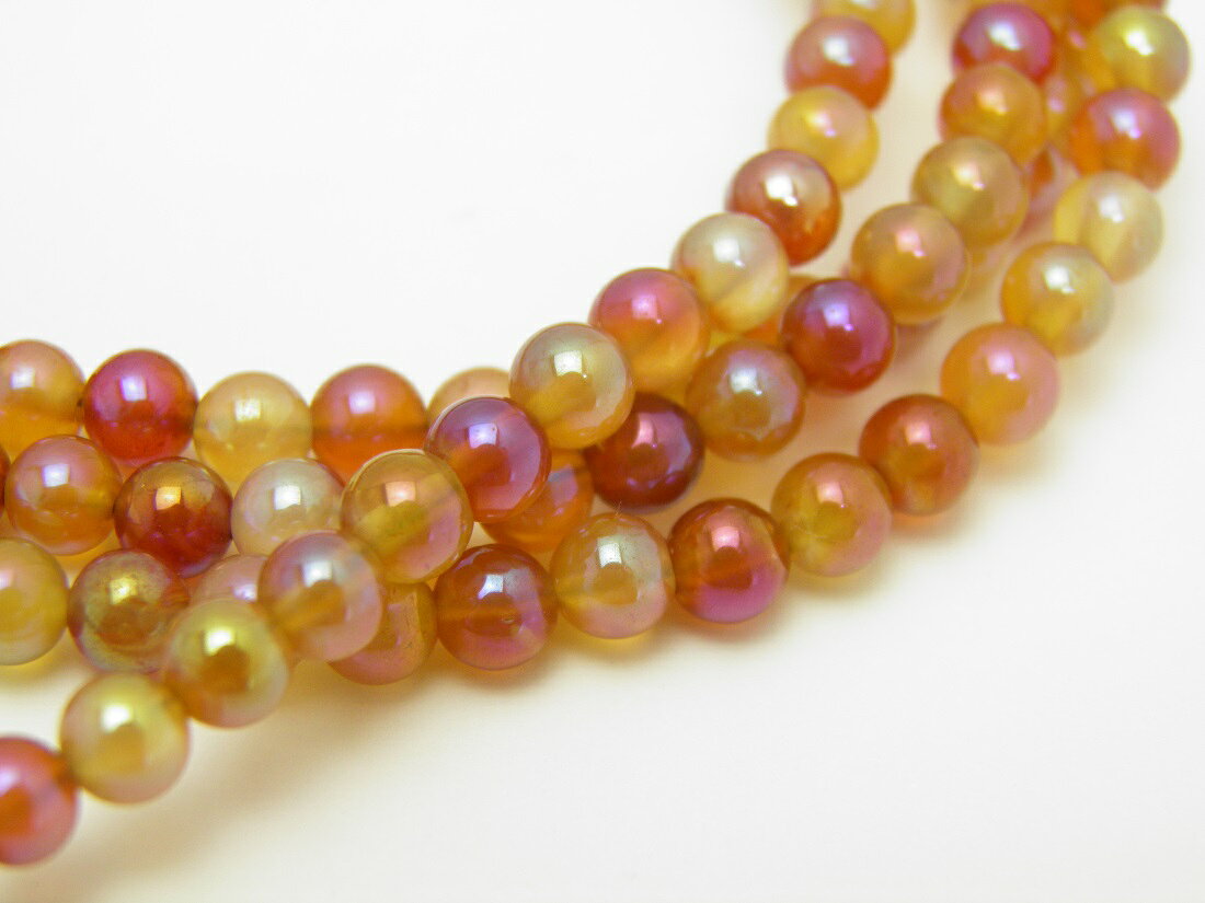 天然石 アゲートオーラ 4mm 丸玉 メガネチェーン 置き忘れ防止 めがねホルダー メガネストラップ 眼鏡コード 父の日 母の日 敬老の日ギフト / インペリアルオーラ おしゃれ かわいい オシャレ 可愛い プレゼント ギフト 贈り物