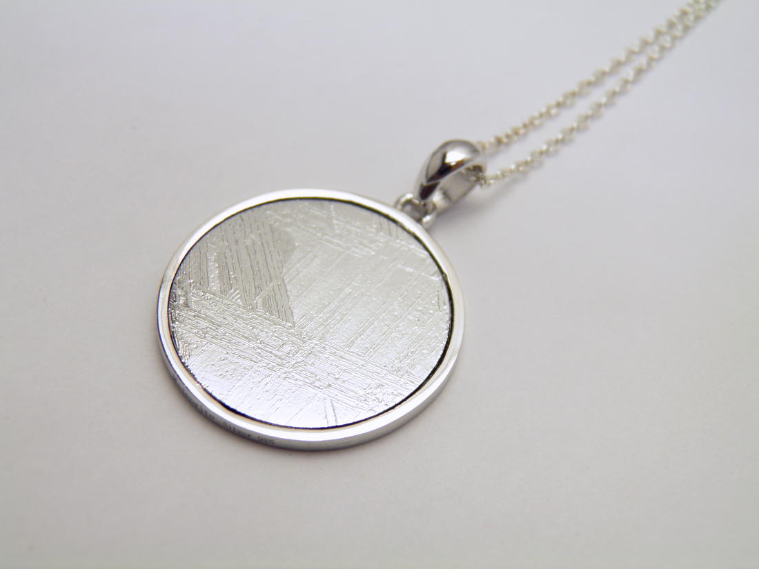 ギベオン隕石 シルバーPT ネックレス サークル型 Sサイズ 六芒星FOL 20mm 送料無料 天然石 パワーストーン / インペリアルオーラ おしゃれ かわいい オシャレ 可愛い プレゼント ギフト 贈り物