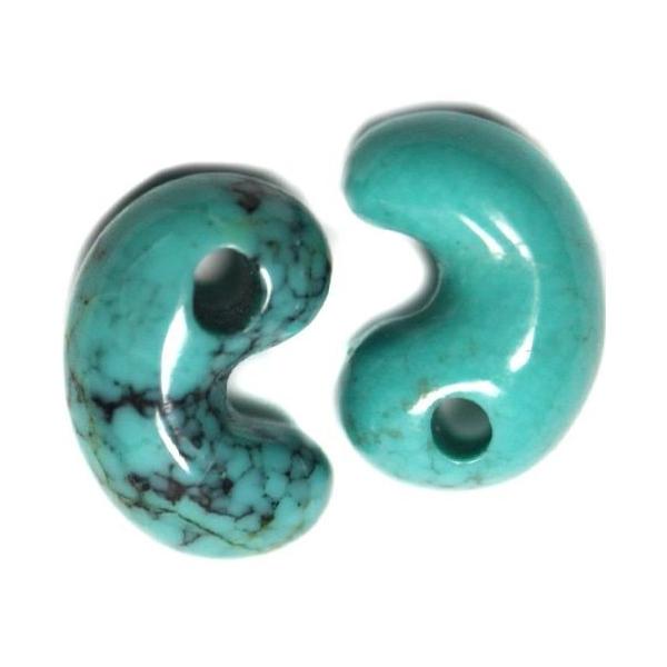 勾玉 SS 天然ターコイズ 12月 誕生石 パワーストーン 古代勾玉 パワーストーン 勾玉パワーストーン 1個売り / インペリアルオーラ おしゃれ かわいい ...