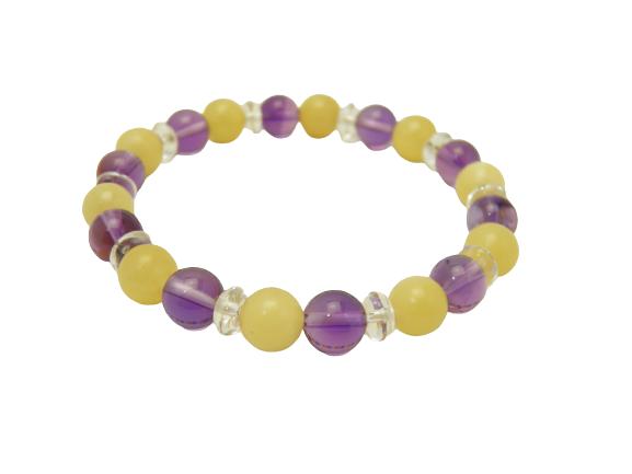 願いで選ぶブレスレット「親子関係を円満にする」アメジスト&アラゴナイト 天然石 パワーストーン / インペリアルオーラ おしゃれ かわいい オシャレ 可愛い プ...