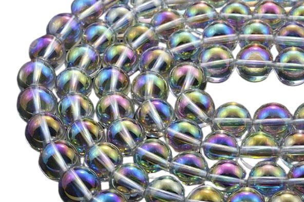 【丸ビーズ】オーロラクォーツ 10mm 一連 天然石 パワーストーン / インペリアルオーラ おしゃれ かわいい オシャレ 可愛い プレゼント ギフト 贈り物