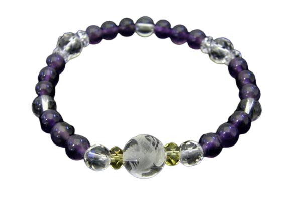 ブレスレット 鳳凰彫りアメジスト 風水 パワーストーン プチギフト 転勤 退職 お礼 母の日 敬老の日 クリスマス ギフト / インペリアルオーラ おしゃれ か...