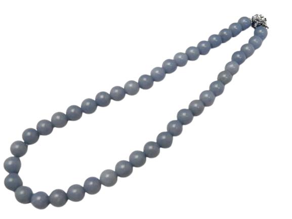 ネックレス エンジェライト10mm 差込タイプクラスプ 天然石 パワーストーン / インペリアルオーラ おしゃれ かわいい オシャレ 可愛い プレゼント ギフト...