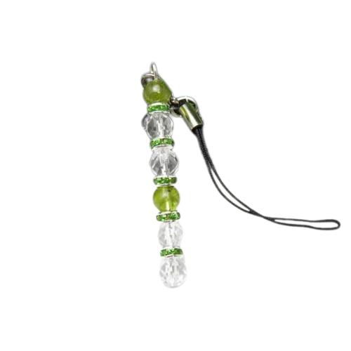 【ストラップ】 ストレートタイプ 水晶&ペリドット プチギフト 転勤 退職 お礼 母の日 敬老の日 ギフト 天然石 パワーストーン / インペリアルオーラ おし...