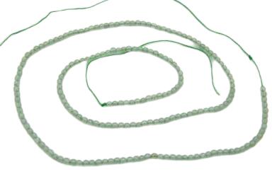 グリーンクォーツァイト 2mm玉 一連 天然石 パワーストーン / インペリア...