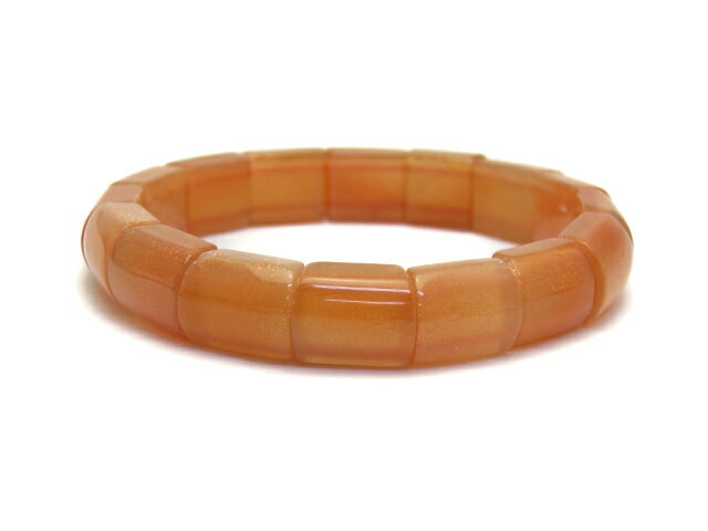 オレンジムーンストーン 10mm×12mm バングル ブレスレット 現品 父の日 母の日 敬老の日ギフト 天然石 パワーストーン / インペリアルオーラ おしゃ...