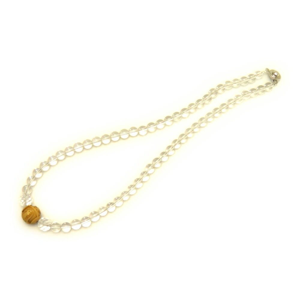 【浮彫】アマビエ 柘植玉 12mm 水晶AAA ネックレス 天然石 パワーストーン お試し ポイント消化 プチギフト 転勤 退職 お礼 母の日 父の日 敬老の日...