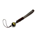 オニキス (金) 戦国武将 14mm 革紐ストラップ 天然石 風水 パワーストーン / インペリアルオーラ おしゃれ かわいい オシャレ 可愛い プレゼント ギ...