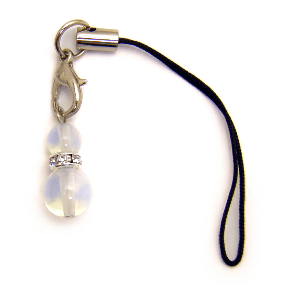 ひょうたんストラップ S オブシディアンオパール パワーストーンストラップ ひょうたん携帯ストラップ ひょうたんスマホピアス 瓢箪 ひょうたんイヤホンジャック ...