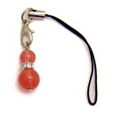 ひょうたんストラップ S チェリークォーツ パワーストーンストラップ ひょうたん携帯ストラップ ひょうたんスマホピアス 瓢箪 ひょうたんイヤホンジャック パワー...