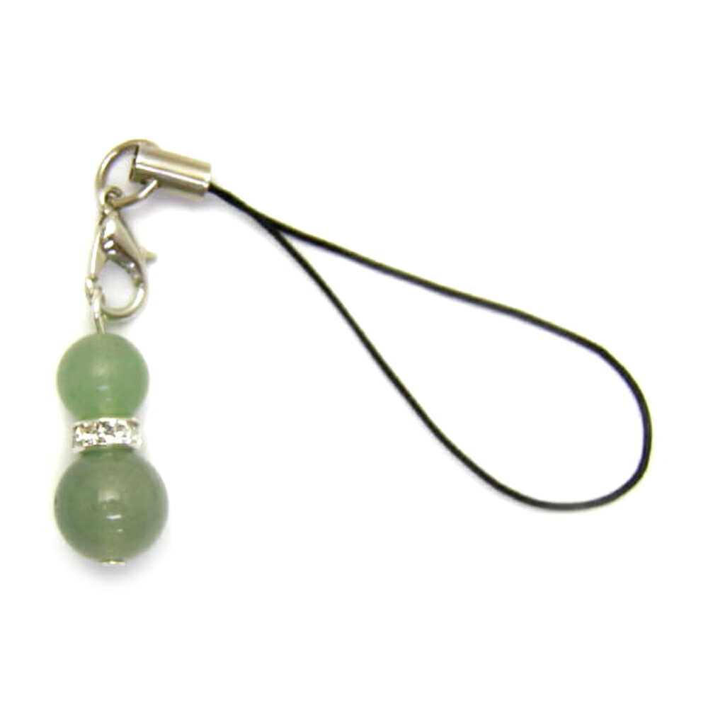 ひょうたんストラップ M アベンチュリン パワーストーンストラップ ひょうたん携帯ストラップ ひょうたんスマホピアス 瓢箪 ひょうたんイヤホンジャック パワース...