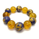 20mm ラピスラズリ 金龍 シトリンクォーツ 大玉ブレスレット 数珠 ブレスレット メンズ 男性用 天然石 パワーストーン / インペリアルオーラ おしゃれ ...