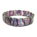 【ブレスレット】フローライト バングル 約15x11mm 1本売り 天然石 パワーストーン プチギフト 転勤 退職 お礼 母の日 敬老の日 クリスマス ギフト ...