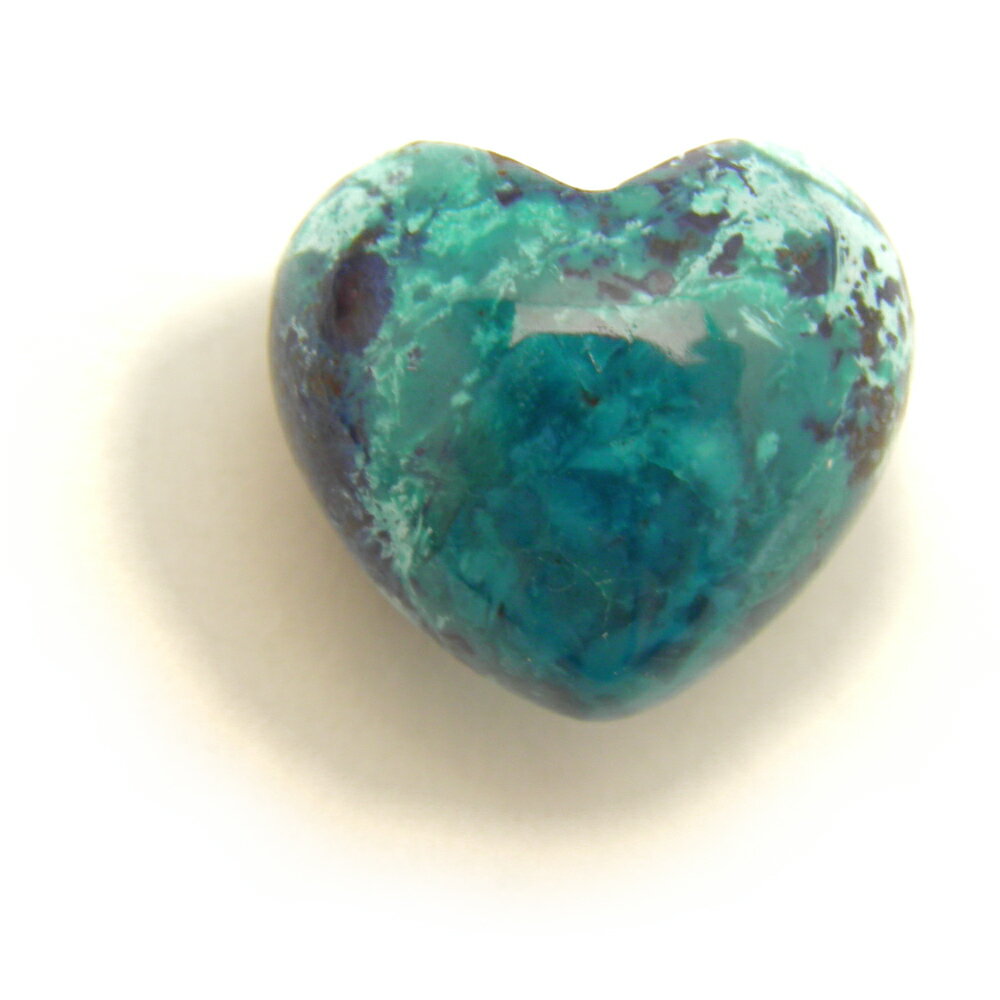 ハート型 クリソコラ 約15mm 1個売り 天然石 パワーストーン プチギフト 転勤 退職 お礼 母の日 ギフト / インペリアルオーラ おしゃれ かわいい オ...