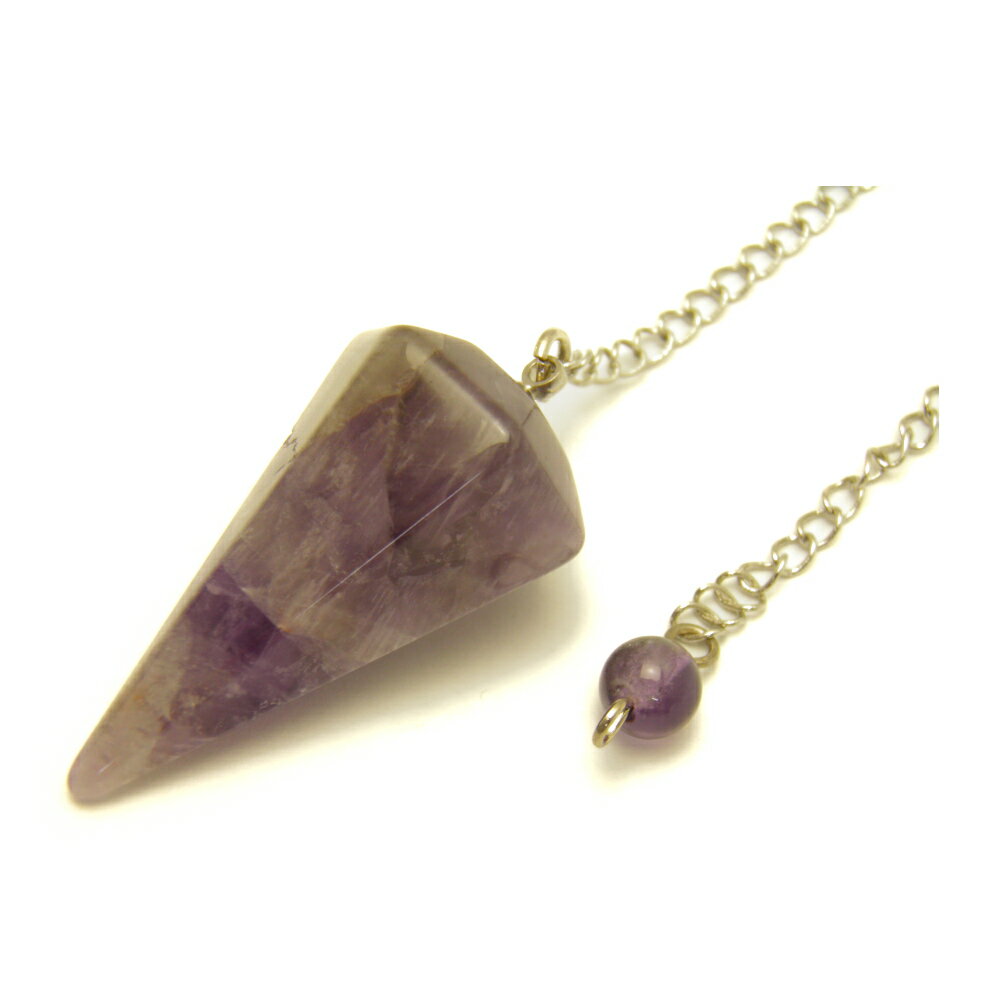 天然石 ペンデュラム アメジスト ライトカラー パワーストーン ダウジング ヒーリング カット型ペンデュラム / インペリアルオーラ おしゃれ かわいい オシャ...