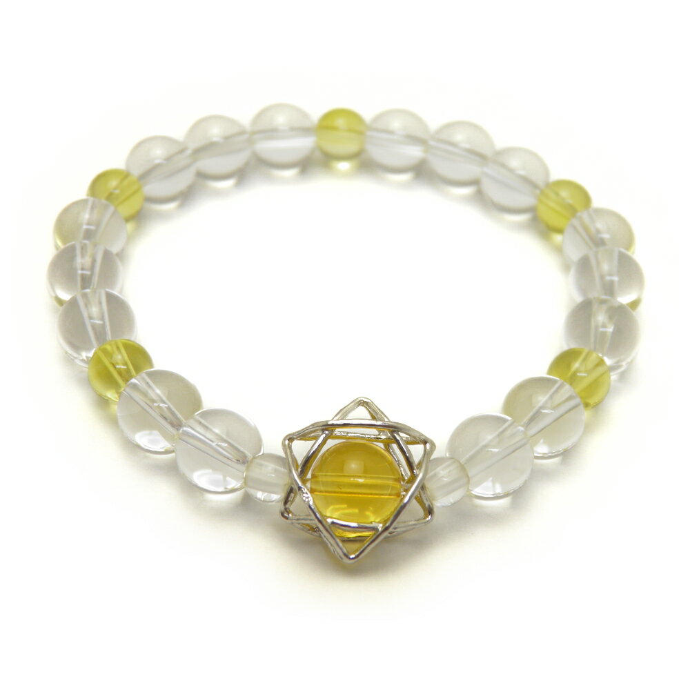六芒星 ブレスレット 誕生石 11月 シトリン Hexagram ヘキサグラム 天然石 パワーストーン プチギフト 転勤 退職 お礼 母の日 ギフト / インペ...