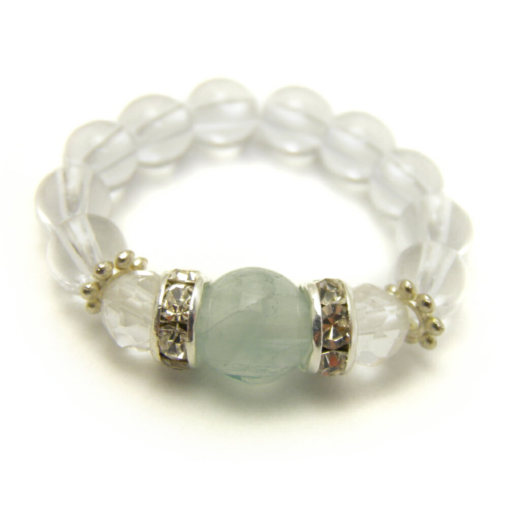 フローライトグリーンリング銀メンズ...