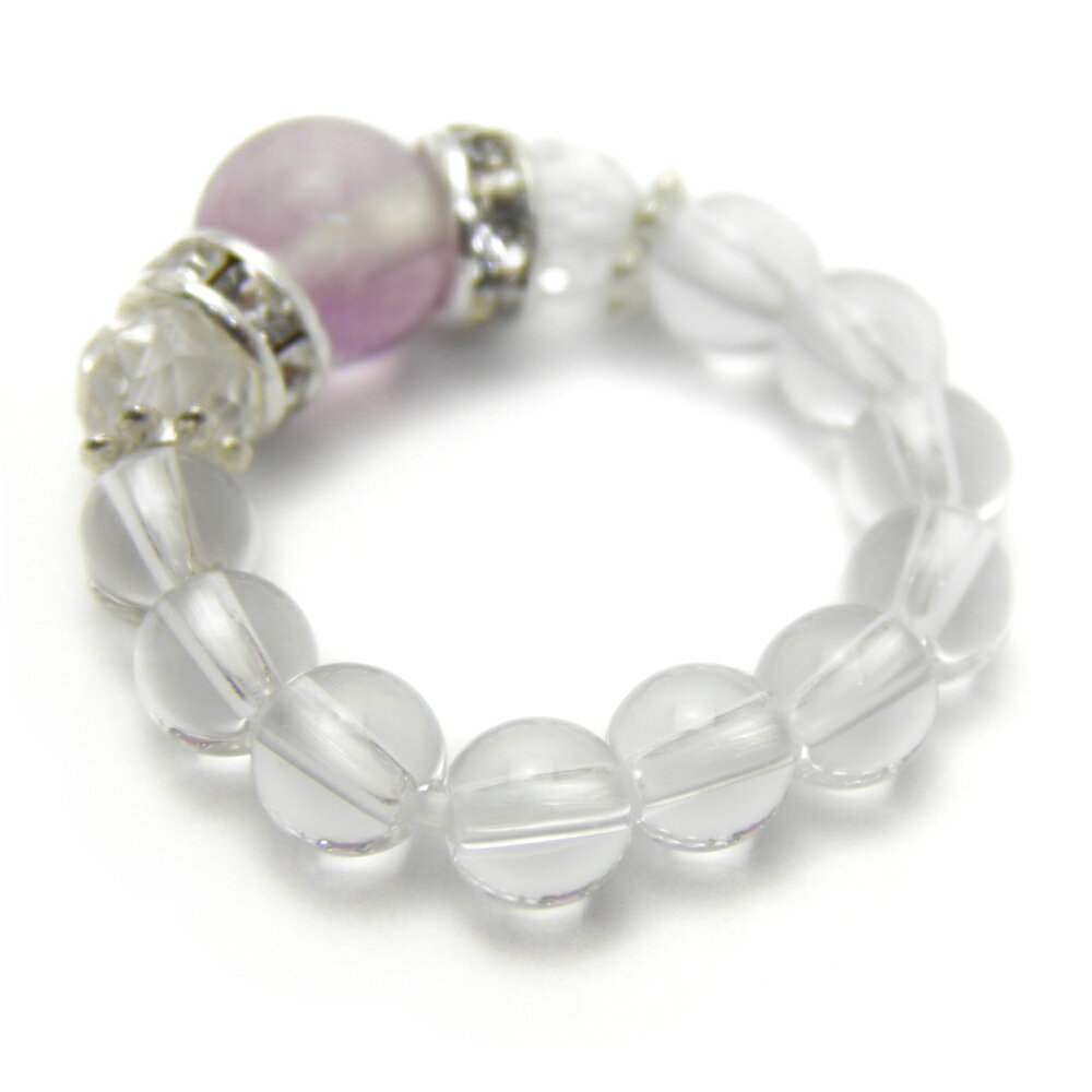 フローライトパープルリング銀メンズ...