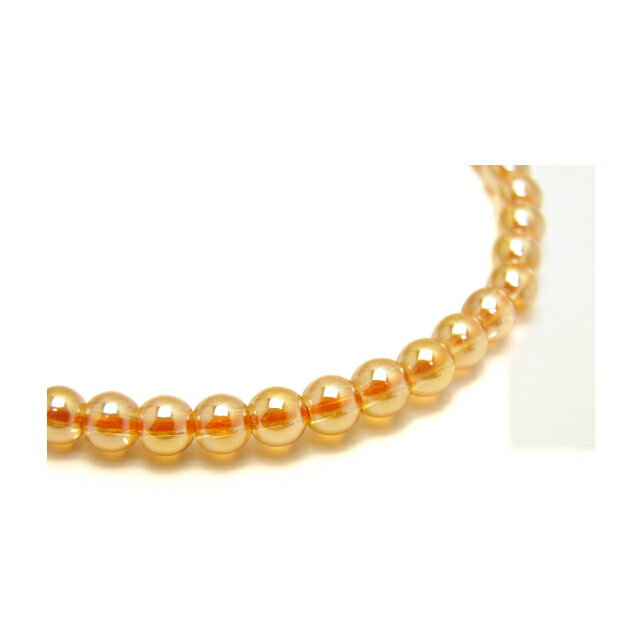 ゴールデンオーラ 4mm 一連 ブレスレット 風水 パワーストーン / インペリアルオーラ おしゃれ かわいい オシャレ 可愛い プレゼント ギフト 贈り物