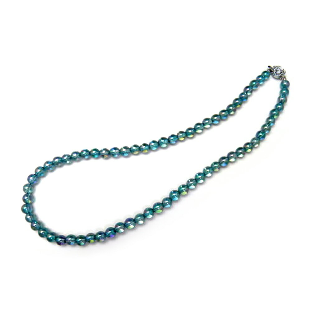 ネックレス アクアオーラ6mm 差込タイプクラスプ 天然石 パワーストーン / インペリアルオーラ おしゃれ かわいい オシャレ 可愛い プレゼント ギフト 贈...