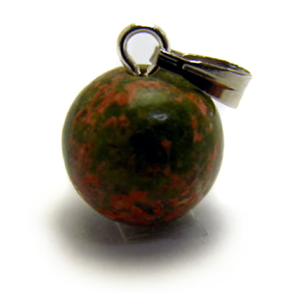 丸玉ペンダントトップ ユナカイト 8mm 天然石 風水 パワーストーン / インペリアルオーラ おしゃれ かわいい オシャレ 可愛い プレゼント ギフト 贈り物