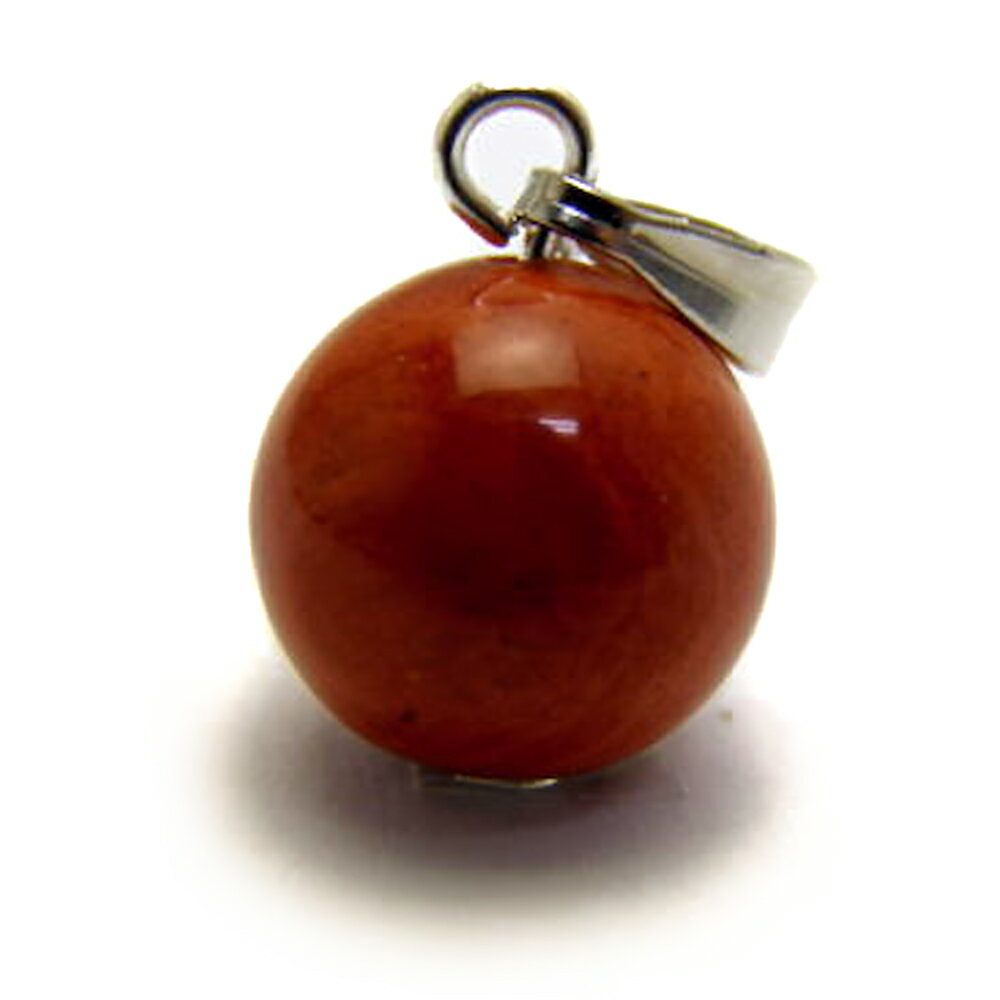 丸玉ペンダントトップ レッドジャスパー 10mm 天然石 風水 パワーストーン / インペリアルオーラ おしゃれ かわいい オシャレ 可愛い プレゼント ギフト...