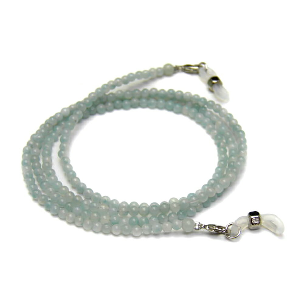 天然石 メガネチェーン アマゾナイト 3mm玉メガネチェーン パワーストーン 天然石 アマゾナイト メガネチェーン レディース メガネチェーン パワーストーン ...