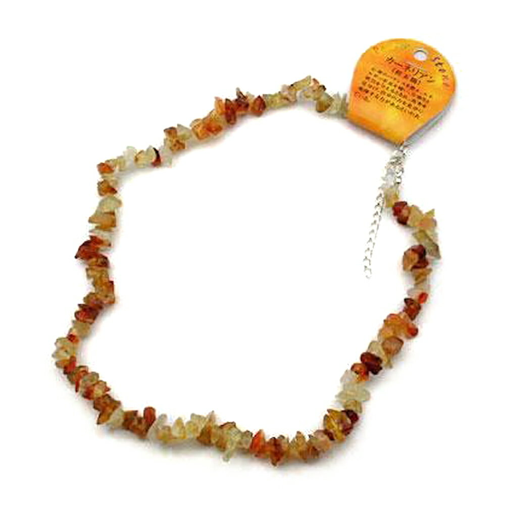 誕生石 7月 さざれネックレス カーネリアン 天然石 パワーストーン / インペリアルオーラ おしゃれ かわいい オシャレ 可愛い プレゼント ギフト 贈り物