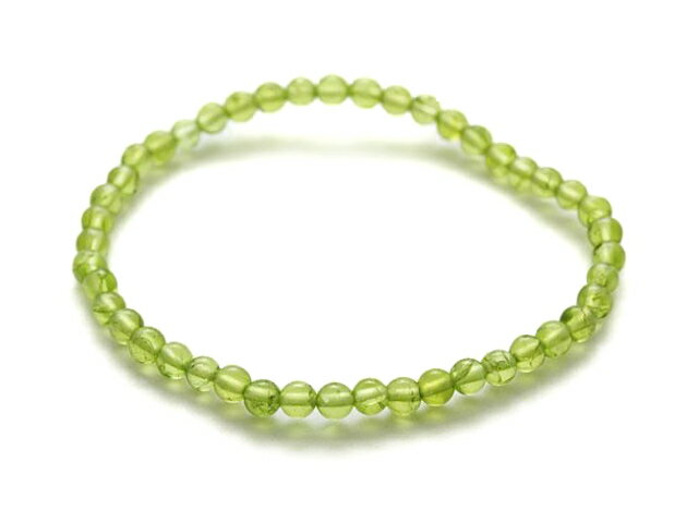 天然石 数珠ブレスレット ペリドット 4mmブレスレット天然石 パワーストーン プチギフト 転勤 退職 お礼 母の日 敬老の日 ギフト / インペリアルオーラ ...