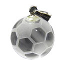 選べる2種類 水晶サッカーボール ペンダントトップ型 約14mm 水晶(クリスタル)天然石 パワーストーン プチギフト 転勤 退職 お礼 母の日 敬老の日 ギフ...