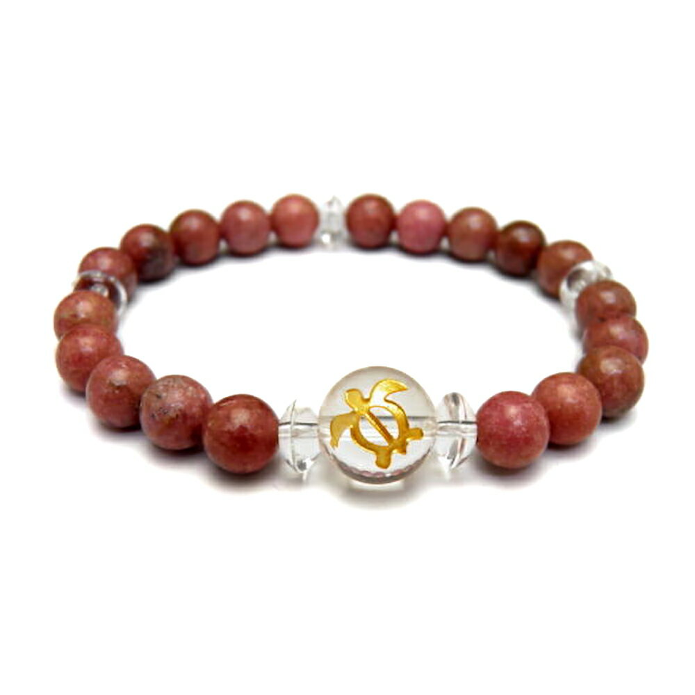 水晶 ホヌ 金彫り 12mm ロードナイト ブレスレット 天然石 パワーストーン / インペリアルオーラ おしゃれ かわいい オシャレ 可愛い プレゼント ギフ...