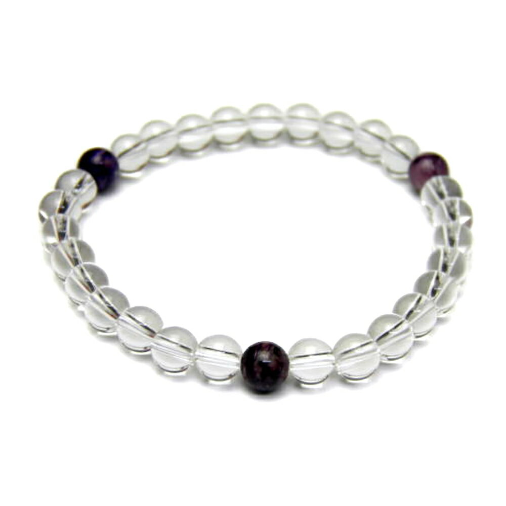 6mmシンプル3´sブレスレット チャロアイト 天然石 パワーストーン / インペリアルオーラ おしゃれ かわいい オシャレ 可愛い プレゼント ギフト 贈り物