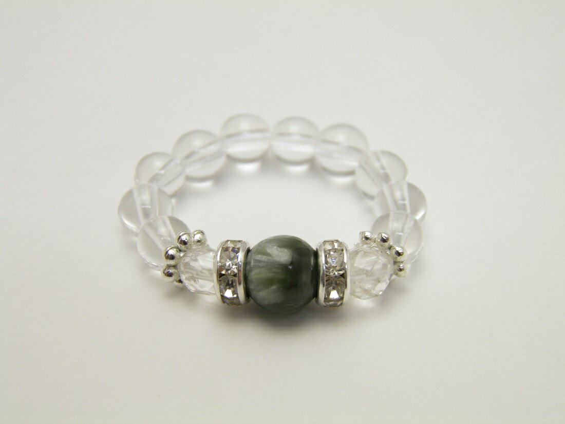 セラフィナイト AAA 6mm リング（指輪）レディース リング（指輪） パワーストーン / インペリアルオーラ おしゃれ かわいい オシャレ 可愛い プレゼント ギフト 贈り物