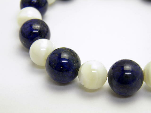 ラピスラズリ ラピスラズリ AA+ 12mm マザーオブパール 10mm ブレスレット 送料無料 天然石 パワーストーン プチギフト 転勤 退職 お礼 母の日 敬老の日 クリスマス ギフト / インペリアルオーラ おしゃれ かわいい オシャレ 可愛い プレゼント ギフト 贈り物