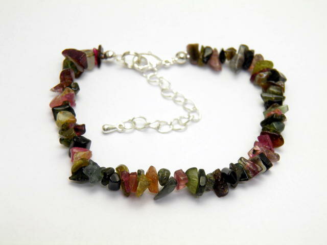 【ブレスレット】さざれチップ マルチトルマリン 天然石 パワーストーン / インペリアルオーラ おしゃれ かわいい オシャレ 可愛い プレゼント ギフト 贈り物