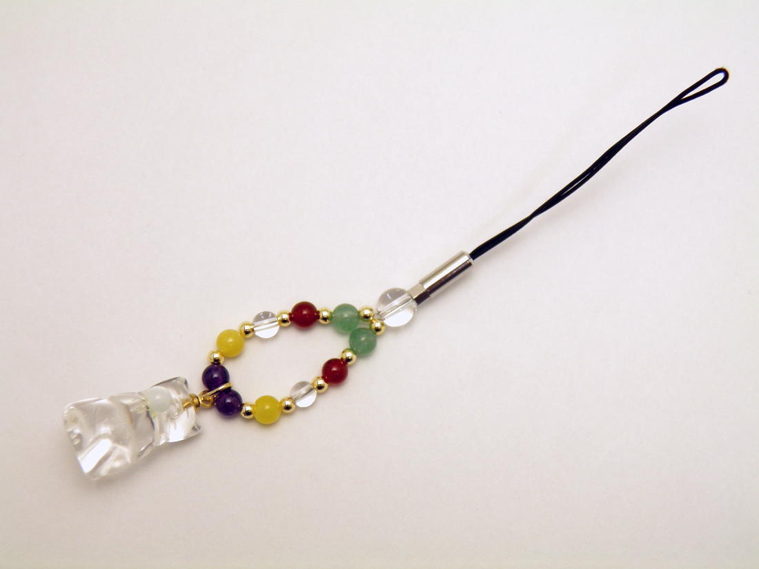 風水猫五行 ストラップ ホワイトキャッツアイ パワーストーン プチギフト 転勤 退職 お礼 母の日 敬老の日 ギフト / インペリアルオーラ おしゃれ かわいい オシャレ 可愛い プレゼント ギフト 贈り物