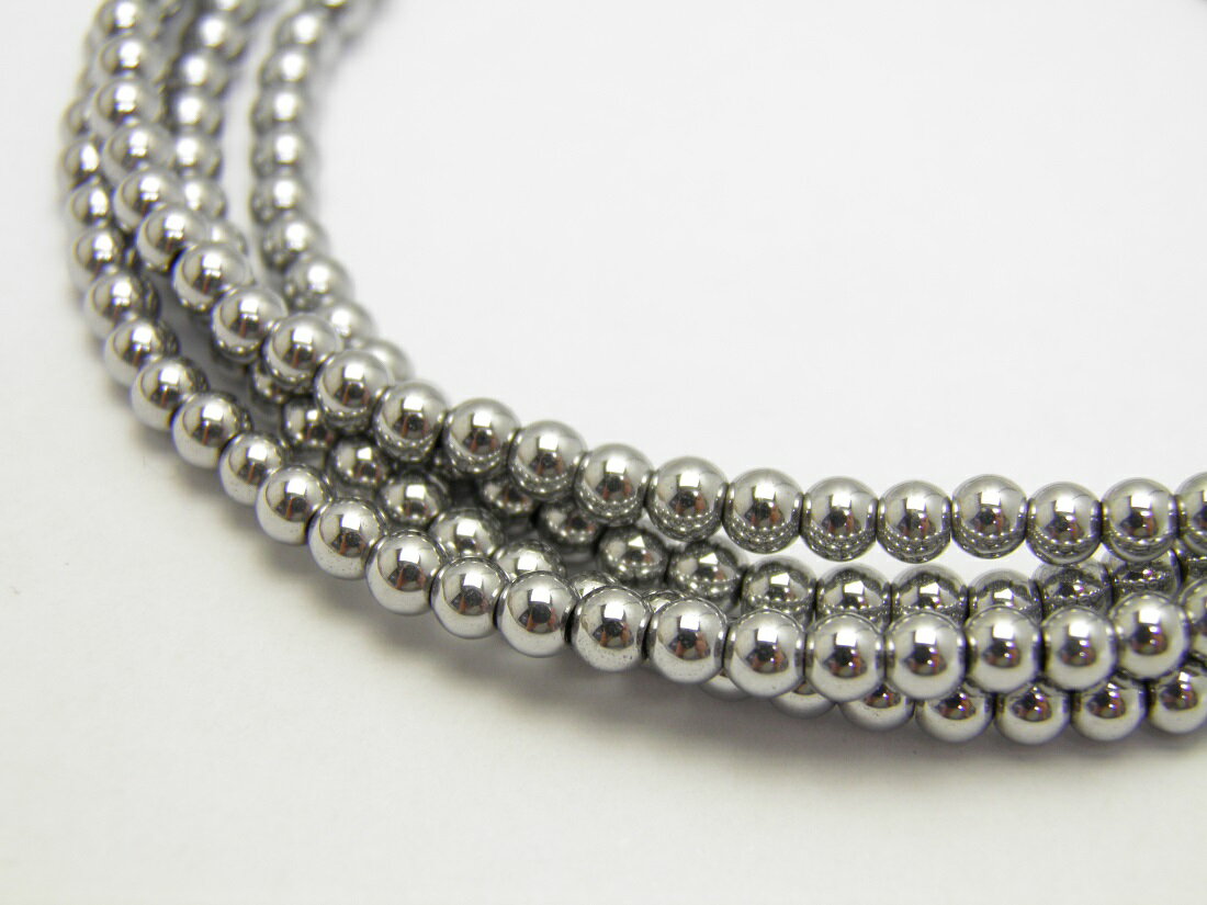 天然石 ヘマタイト シルバーメッキ 3mm玉 メガネチェーン パワーストーン / インペリアルオーラ おしゃれ かわいい オシャレ 可愛い プレゼント ギフト 贈り物