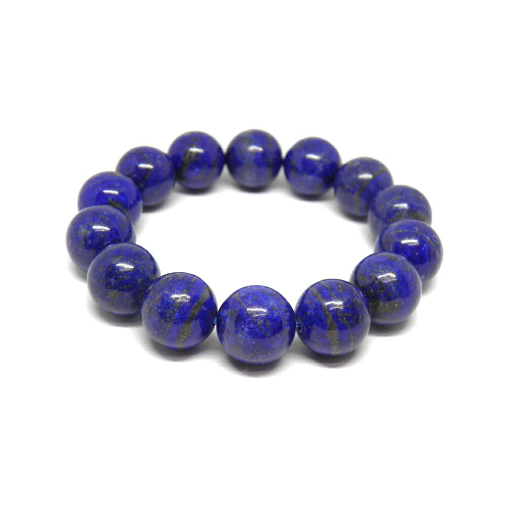 ラピスラズリAA 14mm 一連ブレスレット No2 天然石 パワーストーン / インペリアルオーラ おしゃれ かわいい オシャレ 可愛い プレゼント ギフト ...