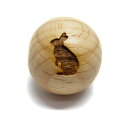 ウサギ(兎、兔) 彫刻ビーズ 20mm 欅 ケヤキ 横穴 セミラウンド 手作りにオススメ!一粒売り パワーストーン / インペリアルオーラ おしゃれ かわいい オシャレ 可愛い プレゼント ギフト 贈り物