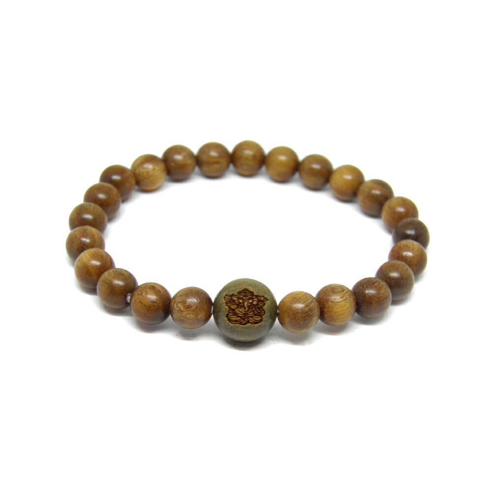 ガネーシャ 檀香樹 12mm ブレスレット 天然石 パワーストーン プチギフト 転勤 退職 お礼 母の日 敬老の日 クリスマス ギフト / インペリアルオーラ ...